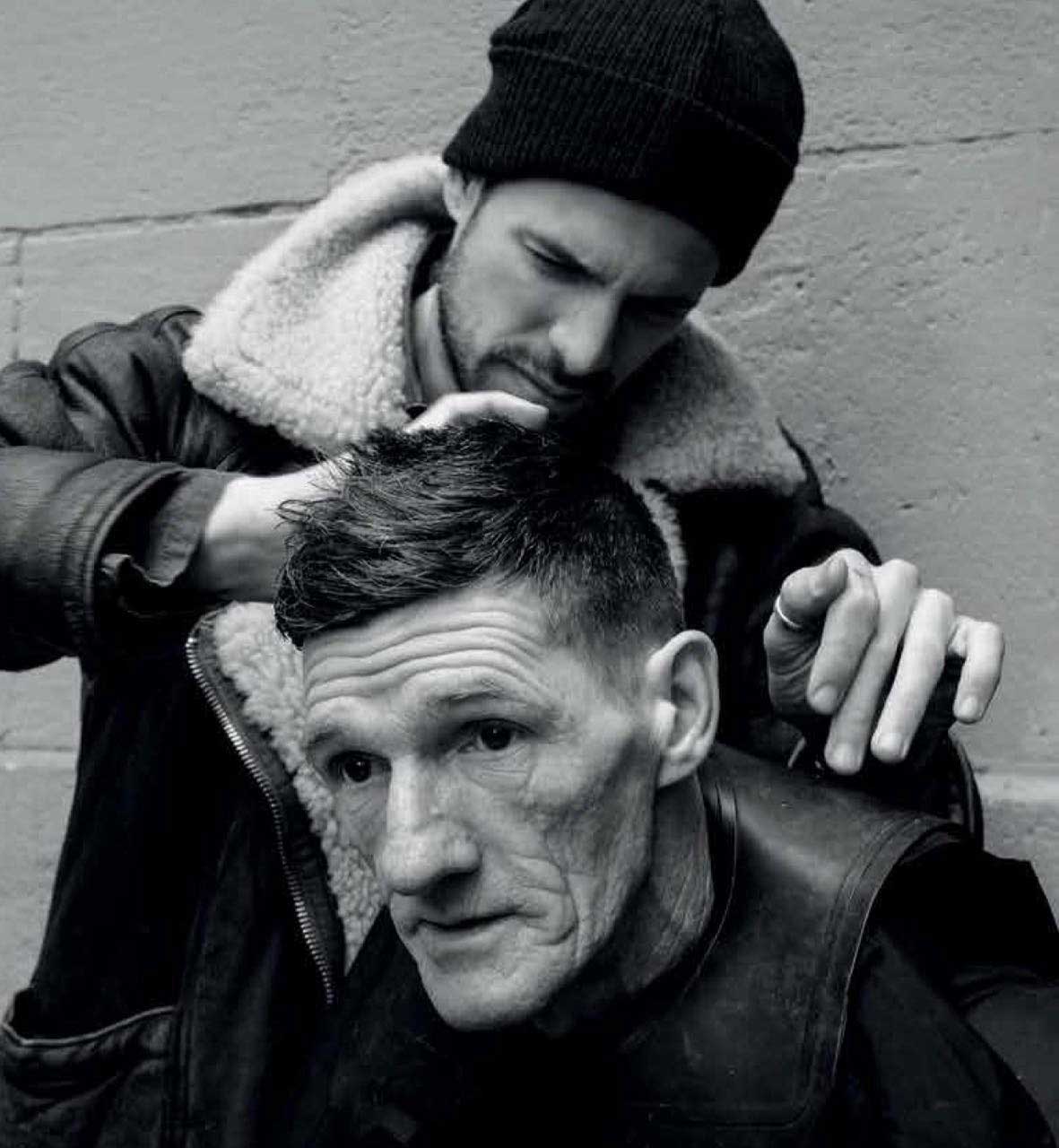 joshua coombes, do something for nothing, barber, hair, homelessness